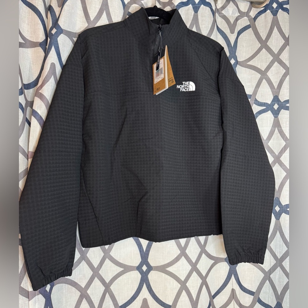 NWT The North Face Black Tekware Grid 1/4 Zip - Picture 3 of 8